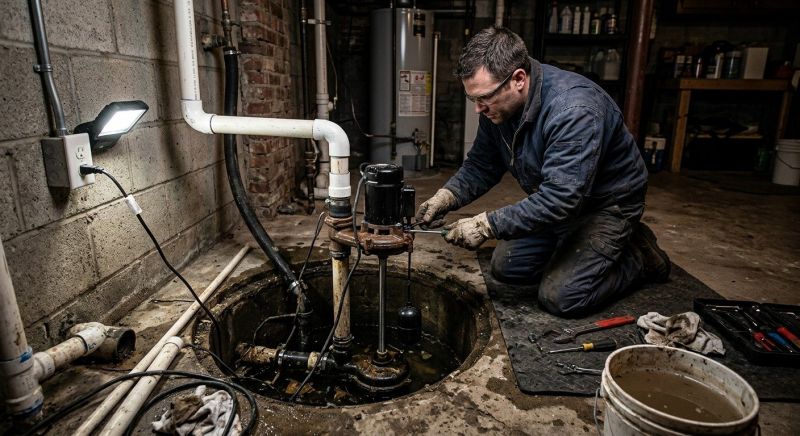 Sump Pump Repair in Iron Station, NC