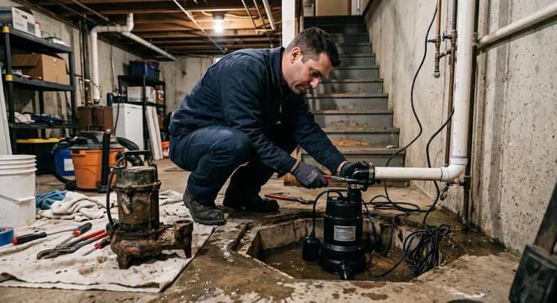 Sump Pump Replacement in Huntersville, NC